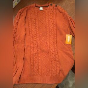 Gymboree Kids Vibrant Orange Crewneck Sweater